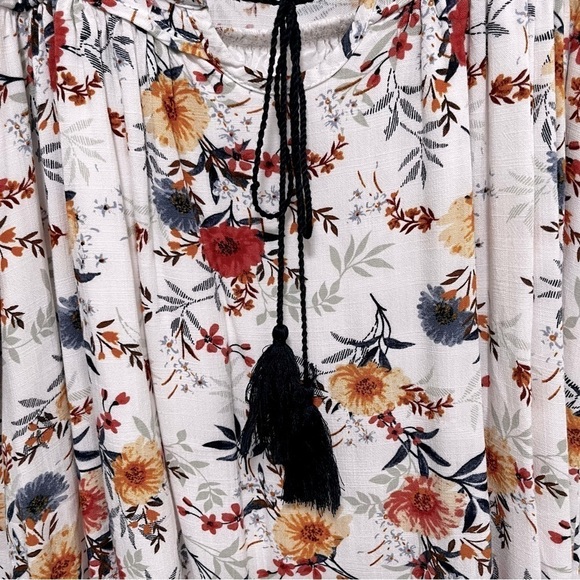 Altar’d State Floral Boho Baby Doll Lined Mini Dress With Pockets Size S - Picture 4 of 9